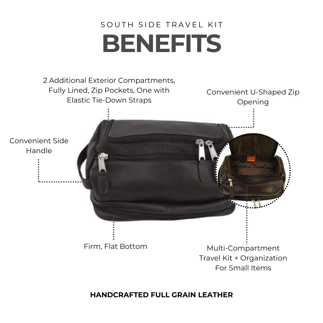 South Side Leather Travel Kit - Image 4